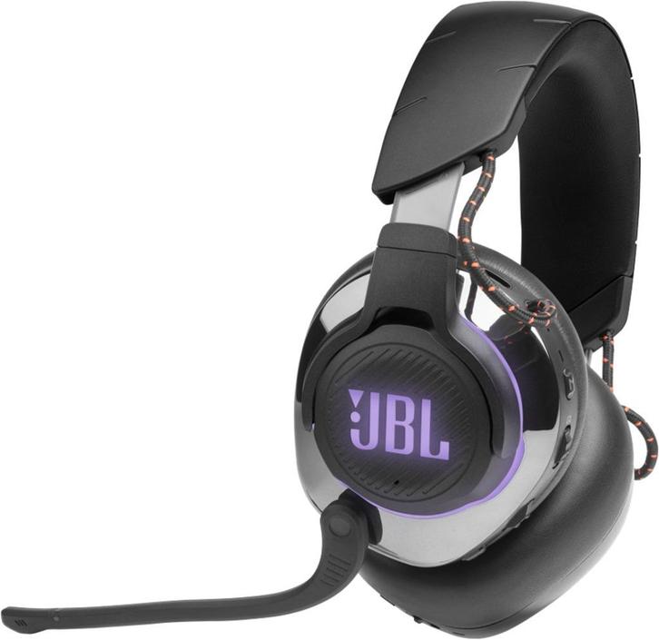 Jbl quantum 810 headset met LED, Computers en Software, Headsets, Zo goed als nieuw, Over-ear, Gaming headset, Inklapbare microfoon