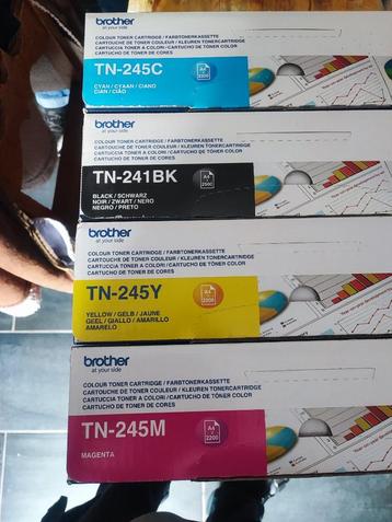 Brother TN-241BK TN-245C TN-245C TN-245M TN-245Y cartridges beschikbaar voor biedingen