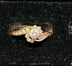 Harold Freeman Swirl Diamond Engagement ring, Goud, Met edelsteen, Ophalen of Verzenden, Ring