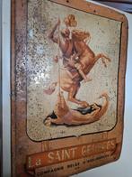 Blik reclamebord La Saint georges 1953, Verzamelen, Merken en Reclamevoorwerpen, Ophalen of Verzenden, Zo goed als nieuw, Reclamebord