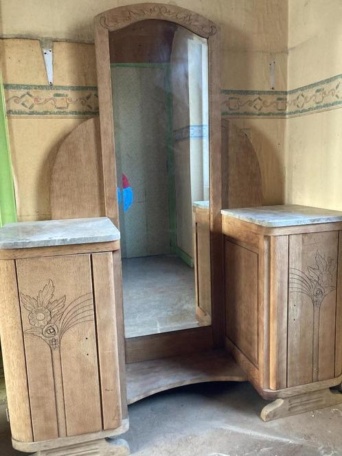 Coiffeuse meuble, Huis en Inrichting, Tafels | Kaptafels, Gebruikt, 150 tot 200 cm, 100 tot 150 cm, Hout, Ophalen