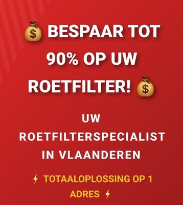 Roetfilter professioneel reinigen/1 jaar garantie/24u klaar  beschikbaar voor biedingen
