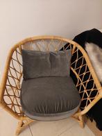 Fauteuil en rotin, Maison & Meubles, Fauteuils, 75 à 100 cm, Comme neuf, Enlèvement, Scandinave
