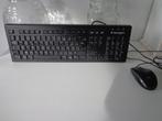 Clavier + souris - A donner, Informatique & Logiciels, Enlèvement, Azerty, Utilisé, Filaire
