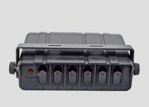 Mobisuv Schakelpaneel 6 schakelaars Rood 12V 40A, Auto-onderdelen, Verlichting, Nieuw, Verzenden