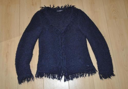 River Woods cardigan bleu 20% mohair t.S, Kleding | Dames, Truien en Vesten, Gedragen, Maat 36 (S), Blauw, Ophalen of Verzenden