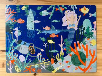 Puzzel onderwaterwereld - 64 stukjes met zoekkaartjes beschikbaar voor biedingen