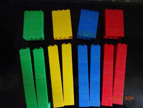 duplo, set van 100 blokken in 4 verschillende kleuren, Kinderen en Baby's, Speelgoed | Duplo en Lego, Gebruikt, Duplo, Ophalen of Verzenden