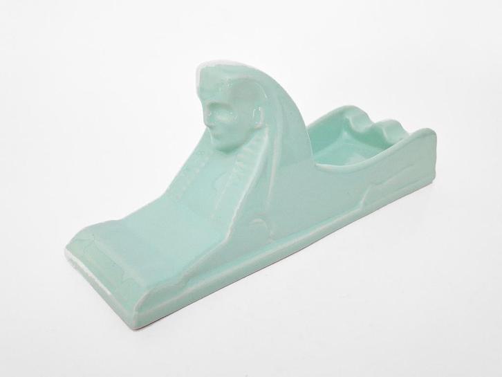 asbak Sphinx Maastricht groen, Antiek en Kunst, Antiek | Keramiek en Aardewerk, Verzenden