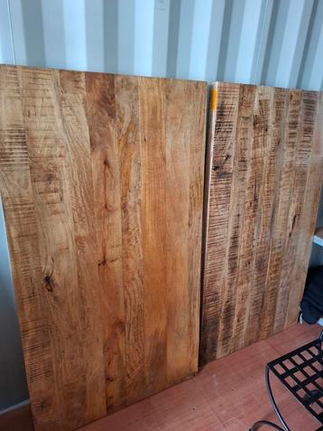 NIEUWE MANGO HOUTEN TAFELBLADEN 90CM X 160CM! SUPER KNAP! beschikbaar voor biedingen