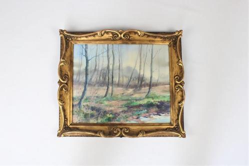 aquarel: marais à Woluwe, Vandenbrouck, 1921, Antiek en Kunst, Kunst | Schilderijen | Klassiek, Ophalen