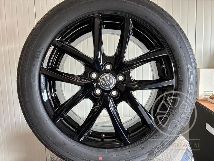 16 inch VW Polo AW Velgen + Banden NIEUW 5x100 Wielen Zwart, Auto-onderdelen, Banden en Velgen, Banden en Velgen, Zomerbanden