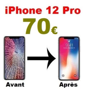 Réparation écran iPhone 12 Pro pas cher à Bruxelles Garantie beschikbaar voor biedingen