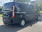 Ford Transit Custom 2.2D 2014, 188.150km, Dubbel Cabine,, Auto's, 1995 cc, 4 cilinders, Zwart, Ford