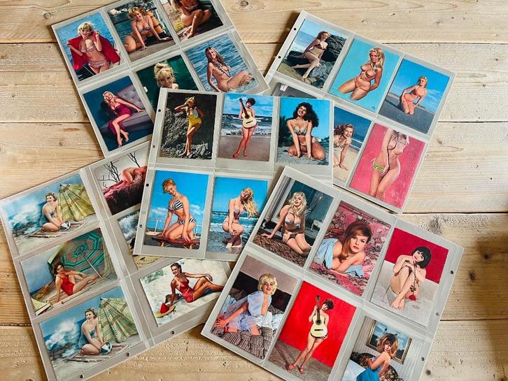 Lot vintage ansichkaart - postkaart / pin up vrouwen, Verzamelen, Postkaarten | Themakaarten, Ongelopen, 1940 tot 1960, Sterren en Beroemdheden