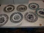 set van 7 keramische borden jaar-1832, Antiek en Kunst, Ophalen of Verzenden