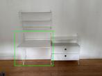 String Furniture Bureau/Werkblad - Wit - 78x58 cm, Ophalen, Gebruikt, Bureau