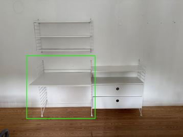 String Furniture Bureau/Werkblad - Wit - 78x58 cm beschikbaar voor biedingen