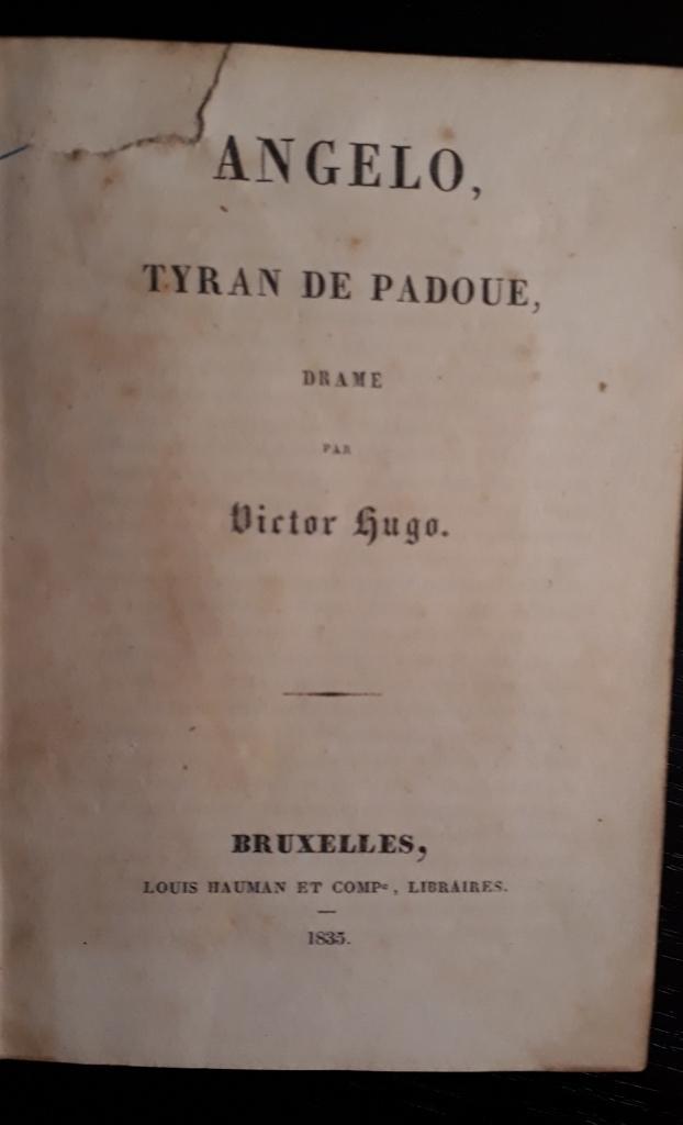 Victor Hugo (compteur), Angelo & Chants du Crepuscule, Antiquités & Art, Antiquités | Livres & Manuscrits, Enlèvement ou Envoi