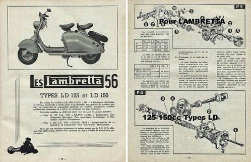 RTM voor LAMBRETTA Scooters (1953-1969) in het Frans., Motoren, Handleidingen en Instructieboekjes, Ophalen of Verzenden