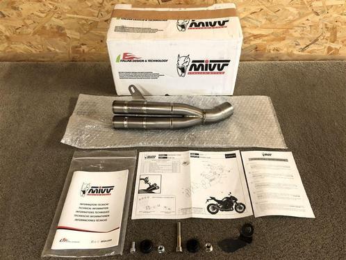 Mivv Double Gun uitlaat demper Kawasaki Z900 2020-2024, Motoren, Onderdelen | Kawasaki, Gebruikt, Ophalen of Verzenden