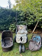 Maxi Cosy mura (bruin) 3 in 1 met alle toebehoren, Kinderen en Baby's, Kinderwagens en Combinaties, Ophalen, Gebruikt, Verstelbare duwstang