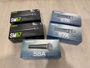 Micros Shure Beta 58A, Bêta 57A et SM57, Enlèvement ou Envoi, Neuf, Micro chant