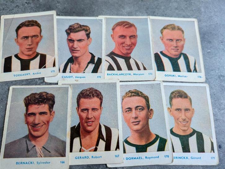 BELGIAN CHEWING GUM CY 1951/52 IMAGES 8X SC CHARLEROI, Hobby & Loisirs créatifs, Autocollants & Images, Enlèvement ou Envoi