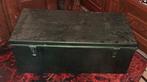 Koffer kist metalen kist decoratie, Antiek en Kunst, Ophalen