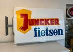 Juncker fietsen reclame lichtbak, Verzamelen, Ophalen, Gebruikt, Lichtbak of (neon) lamp