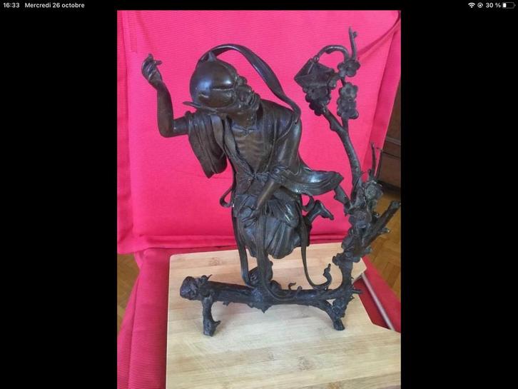 OUD JAPANS BRONZEN BEELDJE….., Antiek en Kunst, Antiek | Brons en Koper, Brons