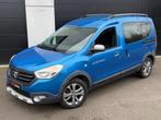 Dacia Dokker Stepway 1.2 Benzine | Top Staat | 12MGarantie, Auto's, Dacia, Voorwielaandrijving, Parkeersensor, Blauw, Bedrijf