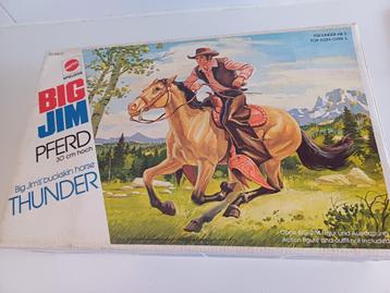 Jouet Vintage Mattel La Foudre/Thunder de Big Jim Horse, Enlèvement ou Envoi, Utilisé