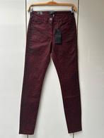 Maison Scotch broek met rode en zwarte coating - Maat 25/32, Kleding | Dames, Nieuw, Maat 34 (XS) of kleiner, Lang, Rood
