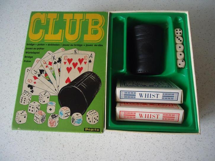 Vintage "Club" van Papita in prima staat !, Hobby en Vrije tijd, Gezelschapsspellen | Overige, Zo goed als nieuw, Een of twee spelers