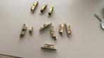 Koperen sluitingen, 9 stuks, Ophalen, Zo goed als nieuw