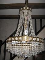 Vintage Kroonluchter met kristallen, Enlèvement, Utilisé