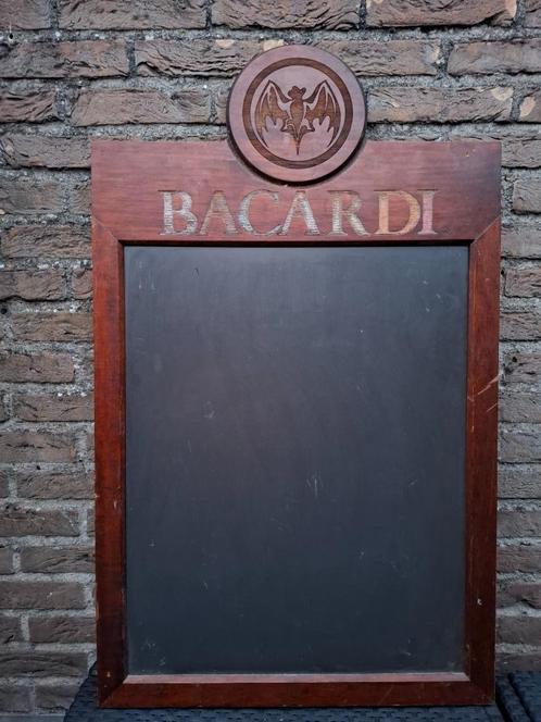 Groot zwaar reclamebord met krijtbord Bacardi, Verzamelen, Merken en Reclamevoorwerpen, Zo goed als nieuw, Reclamebord, Ophalen of Verzenden