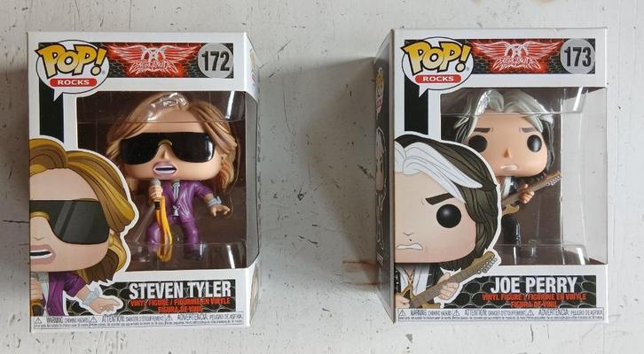 Funko Pop Aerosmith 172 & 173, Verzamelen, Poppetjes en Figuurtjes, Zo goed als nieuw, Ophalen