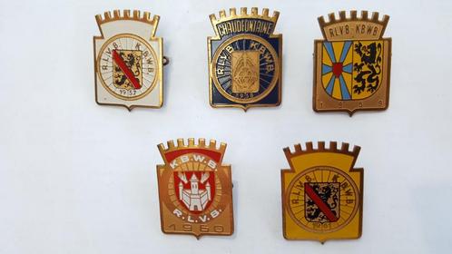 Pins -  Belgische Wielerbond - jaren 1957-1962-1964-1966, Verzamelen, Speldjes, Pins en Buttons, Gebruikt, Speldje of Pin, Sport