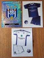 Badge Panini Foot 2013 + maillot Home & Out du RSC Anderlech, Enlèvement ou Envoi, Comme neuf, Plusieurs autocollants