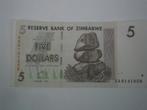 Zimbabwe bankbiljet, Postzegels en Munten, Munten | Afrika, Zimbabwe, Losse munt, Verzenden