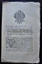 Keizerlijke Ordonnantie 1772, Antiquités & Art, Antiquités | Livres & Manuscrits, Enlèvement ou Envoi