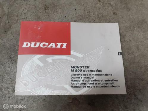 User manual instructieboekje owners manual Monster 900, Motoren, Onderdelen | Ducati, Gebruikt, Ophalen of Verzenden
