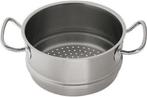 Fissler Profi Inox 18/10 Stoominzet 20cm | 24cm Op=Op deals, Inox, Overige typen, Nieuw, Ophalen of Verzenden