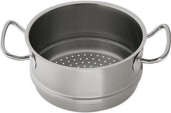 Fissler Profi Inox 18/10 Stoominzet 20cm | 24cm Op=Op deals, Huis en Inrichting, Keuken | Potten en Pannen, Nieuw, Overige typen