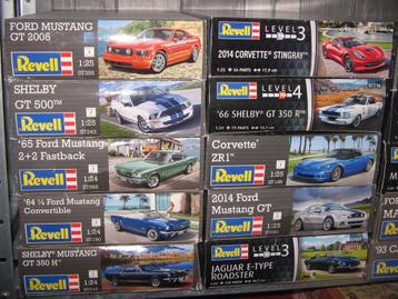 diverse revelbouwdozen van auto's op 1/25 beschikbaar voor biedingen