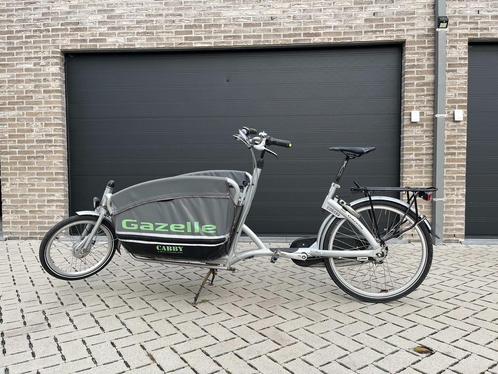 Gazelle Cabby bakfiets, Vélos & Vélomoteurs, Vélos | Vélos avec bac, Utilisé, Gazelle, 2 enfants, Enlèvement