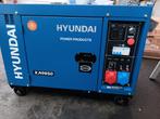 NIEUWE HYUNDAI DIESELGENERATORSET VAN 7,9KVA PROMO 1950€!, Doe-het-zelf en Bouw, Aggregaten, Ophalen, Dieselolie, Geluidgedempt