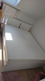 SONGESAND Bedframe, wit, 160x200 cm
+ een matras, Huis en Inrichting, Slaapkamer | Bedden, Wit, Tweepersoons, Ophalen of Verzenden